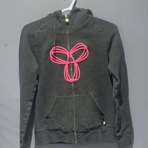TNA Charcoal Jacket with Pink Details